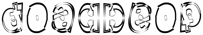 Ambigram for deadbeef in Babyk   